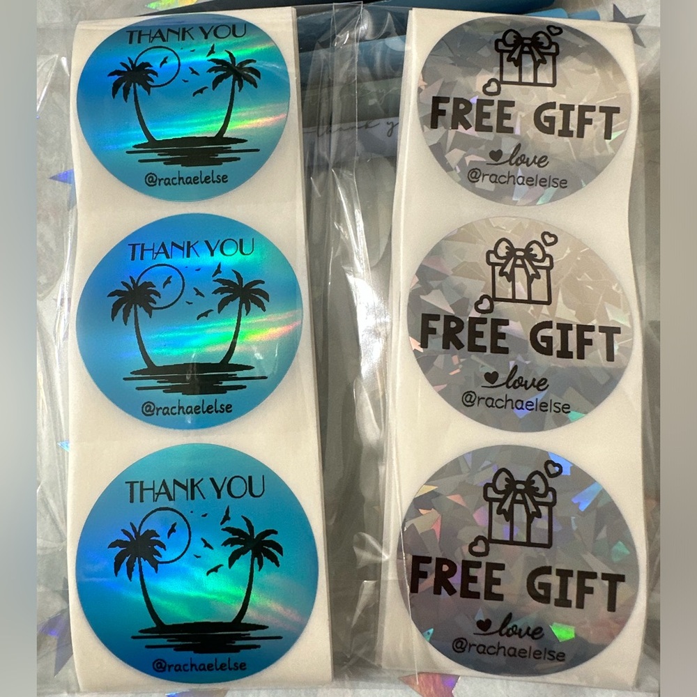 50 ct. Custom 2” Round Thank You, QR Code, or FRAGILE Stickers - Picture 15 of 16
